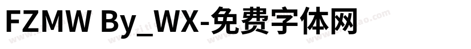 FZMW By_WX字体转换